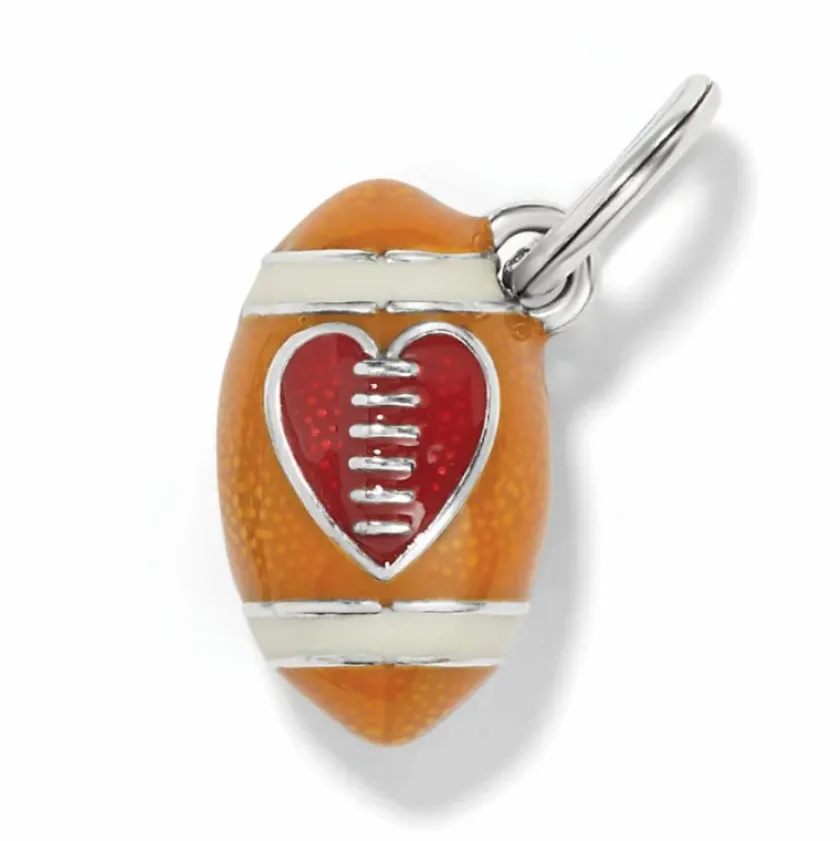 Brighton ABC Football Charm Silver-Orange Online