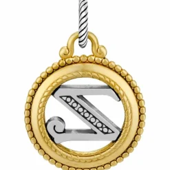 Brighton ABC Monogram Charm Silver-Gold Sale
