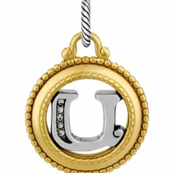 Brighton ABC Monogram Charm Silver-Gold Sale