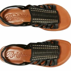 Brighton Adella Flat Sandals Black Outlet