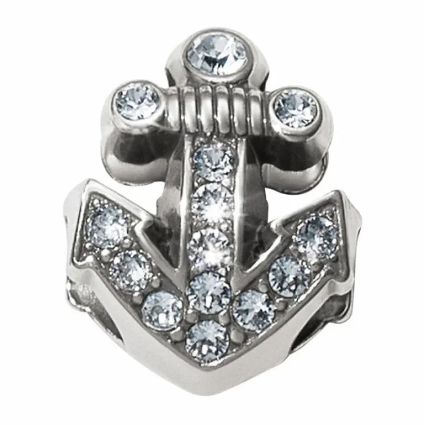 Brighton Ahoy Anchor Double Bead Silver Fashion