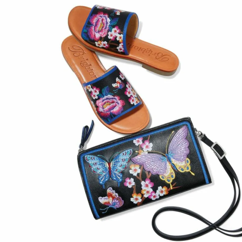 Brighton Akira Embroidered Slide Sandals Multi Outlet