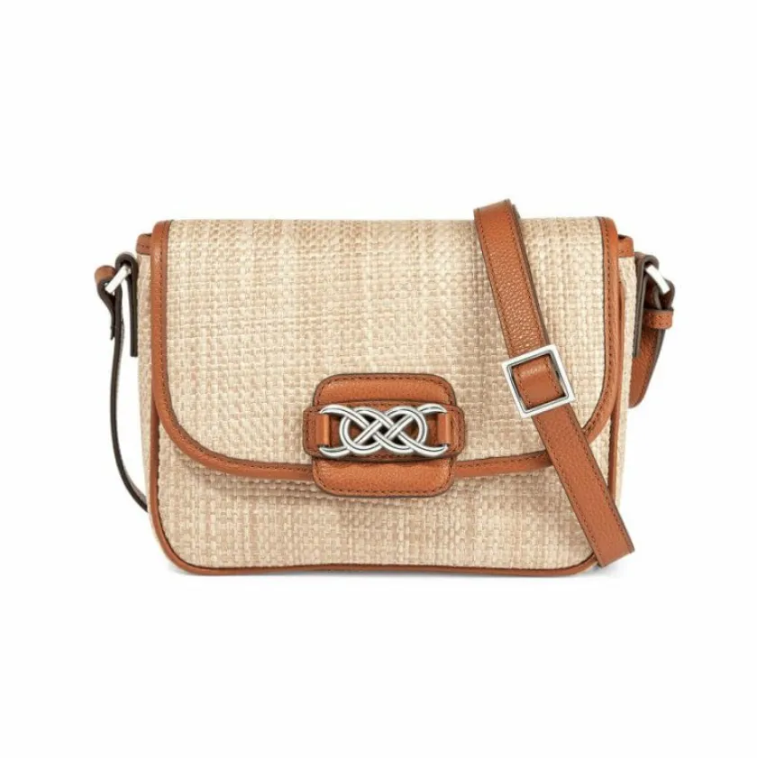 Brighton Alani Straw Flap Bag Natural-Luggage Fashion