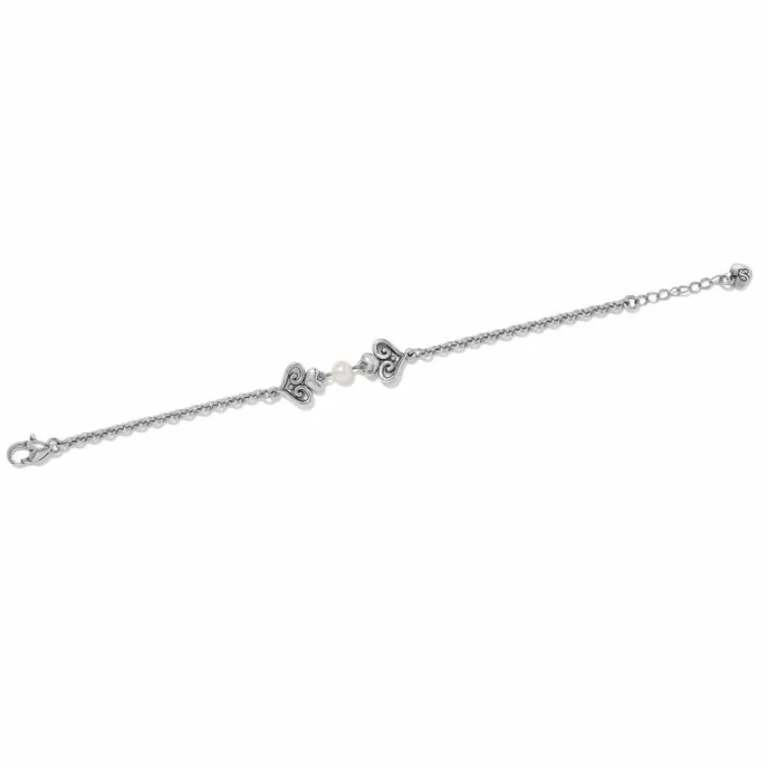 Brighton Alcazar Amor Pearl Bracelet Silver-Pearl New