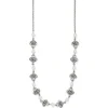 Brighton Alcazar Amor Pearl Necklace Silver-Pearl Sale