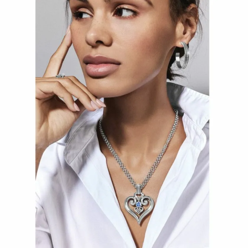 Brighton Alcazar Heart Glint Convertible Necklace Hot