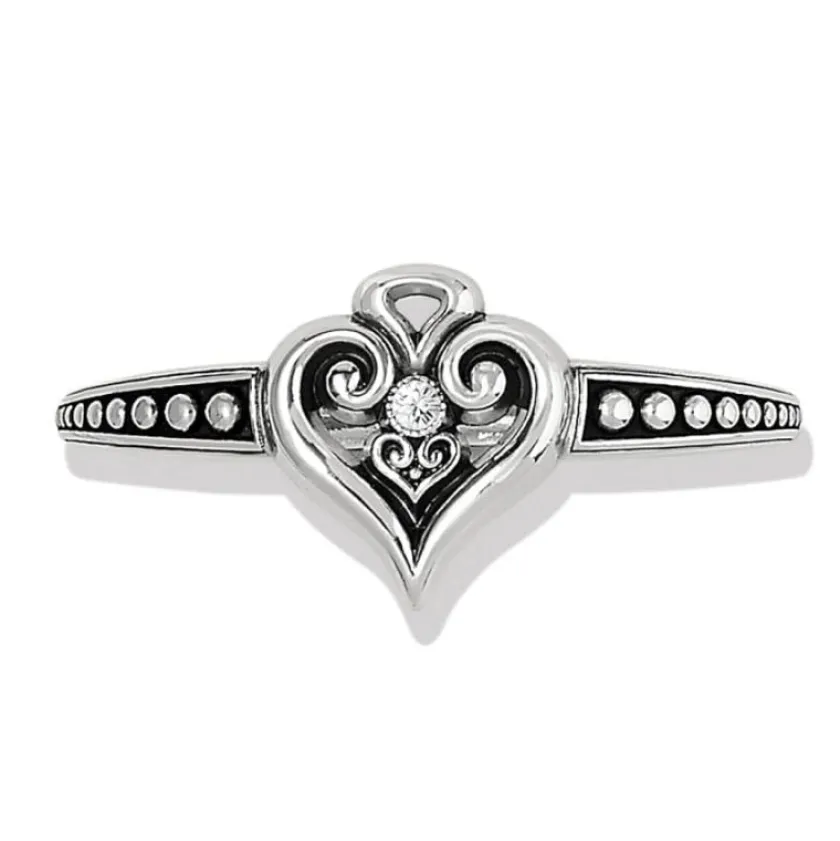 Brighton Alcazar Heart Glint Hinged Bangle Best