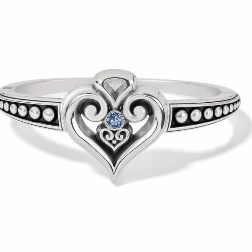 Brighton Alcazar Heart Glint Hinged Bangle Best