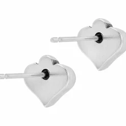 Brighton Alcazar Heart Mini Post Earrings Silver Discount