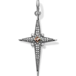 Brighton Alexandria Cross Amulet Silver-Red Clearance