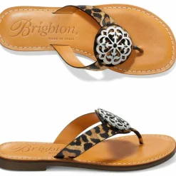Brighton Alice Print Sandals Leopard Outlet