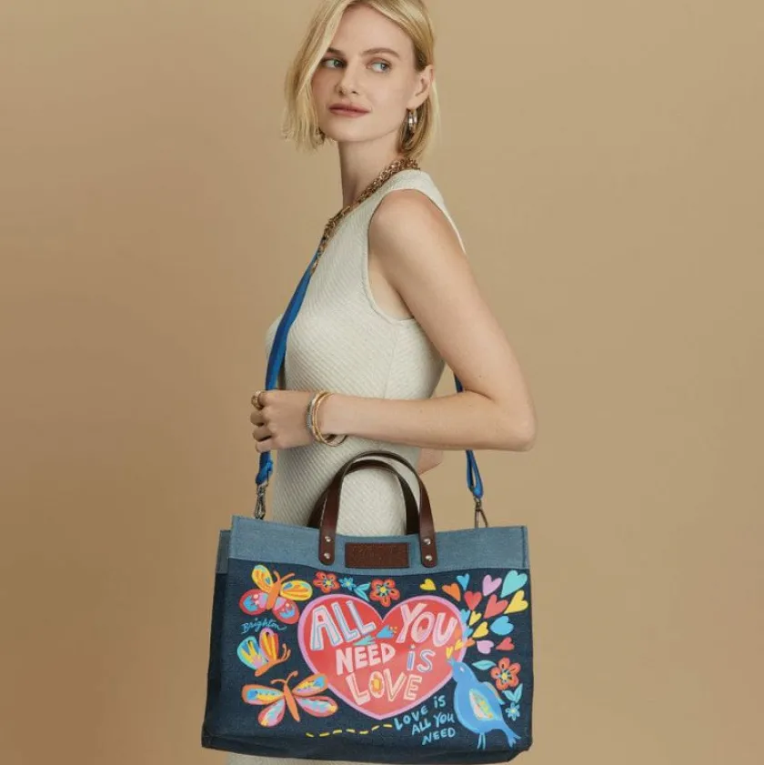 Brighton All You Need East West Denim Tote Multi Fashion