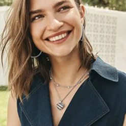 Brighton Americana Heart Necklace Multi Discount