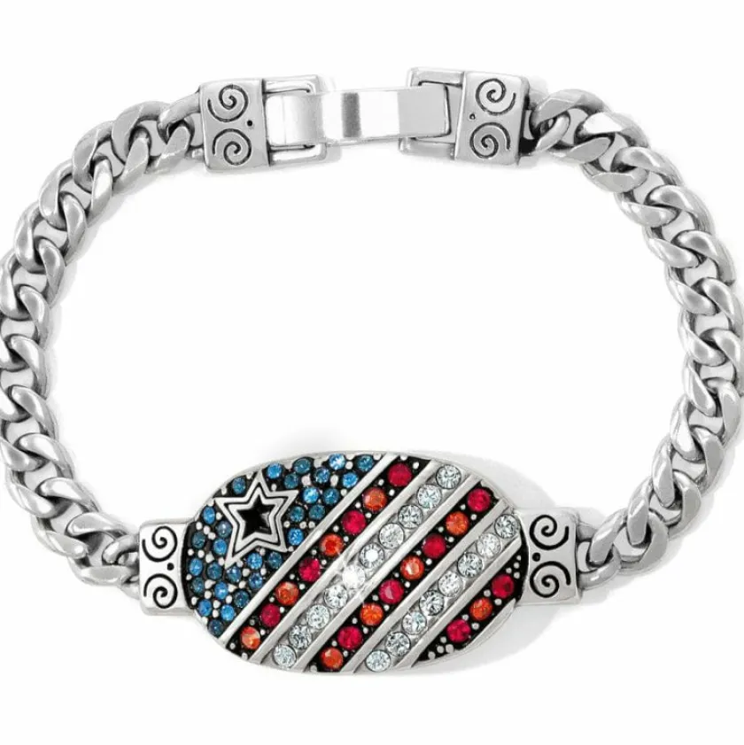 Brighton Americana ID Bracelet Silver-Multi Outlet