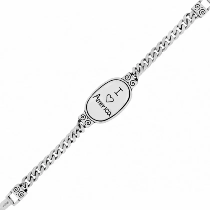 Brighton Americana ID Bracelet Silver-Multi Outlet