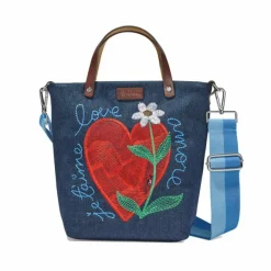 Brighton Amoreheart Embroidered Medium Messenger Bag Multi Sale