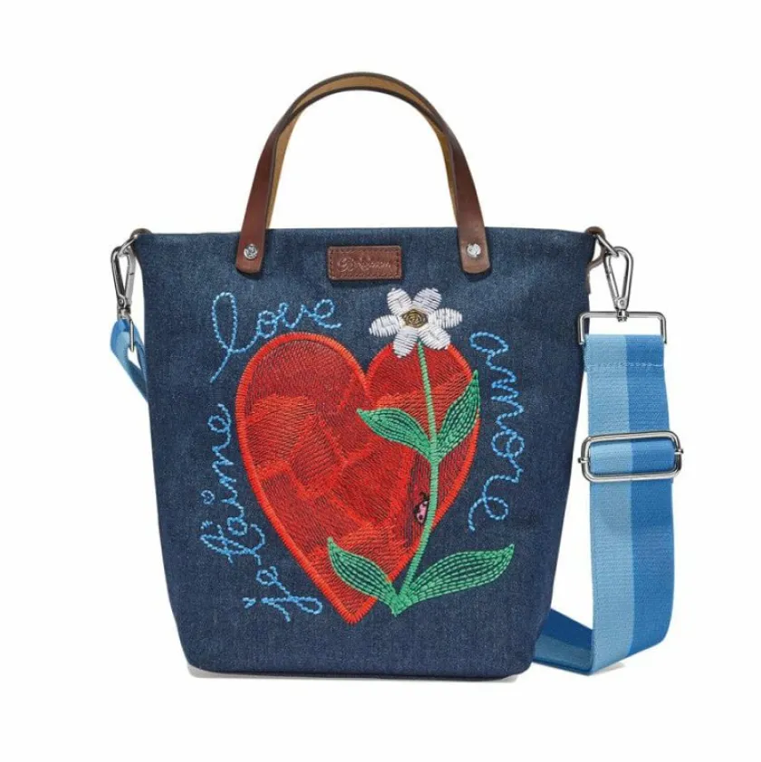 Brighton Amoreheart Embroidered Medium Messenger Bag Multi Sale