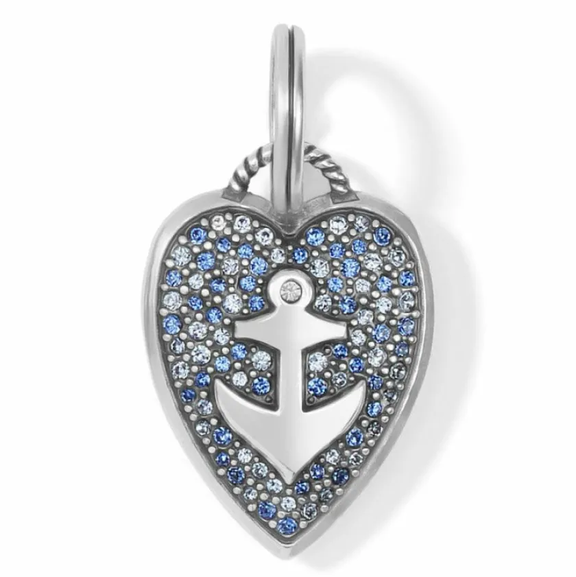 Brighton Anchor And Soul Charm Silver-Blue Best