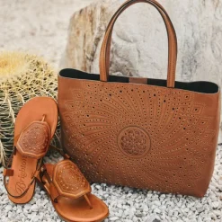 Brighton Ancona Thongs Cognac Online