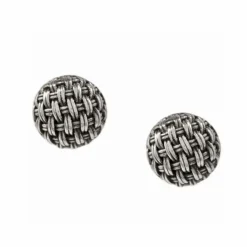 Brighton Artisan Ball Post Earrngs Silver Discount