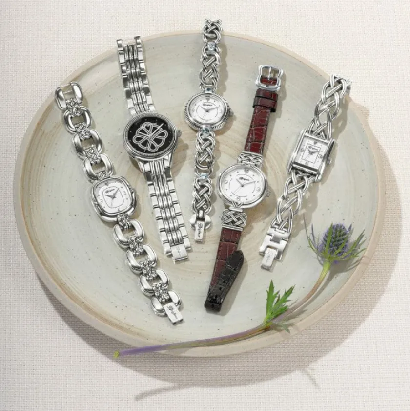Brighton Ashbourne Watch Silver-Black Outlet