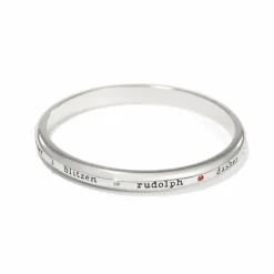 Brighton B Merry Reindeer Bangle Silver Sale