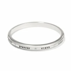 Brighton B Merry Reindeer Bangle Silver Sale