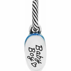Brighton Baby Boy Shoe Charm Silver-Blue Online