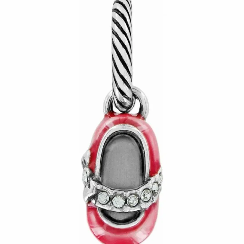Brighton Baby Girl Shoe Charm Pink-Silver Best