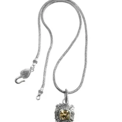Brighton Bali Citrine Java Necklace Silver-Citrine Fashion