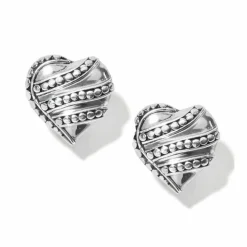 Brighton Bali Heart of Bali Earrings Silver Discount