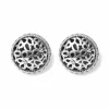 Brighton Bali Lacy Daisy Clip Earrings Silver Discount