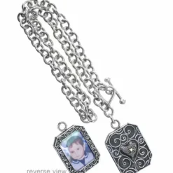 Brighton Balis Wish Photo Necklace Silver Fashion