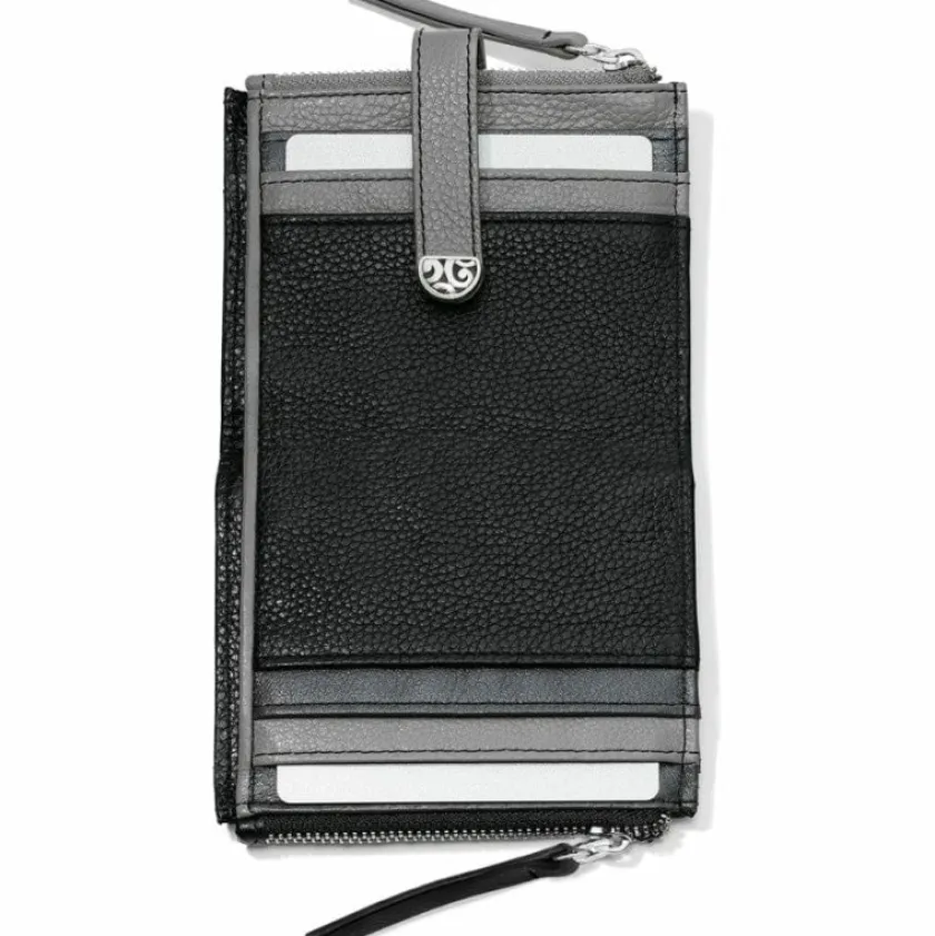 Brighton Barbados Credit Card Wallet Black-Multi Best