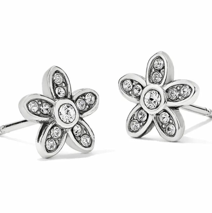 Brighton Baroness Fiori Mini Post Earrings Silver New