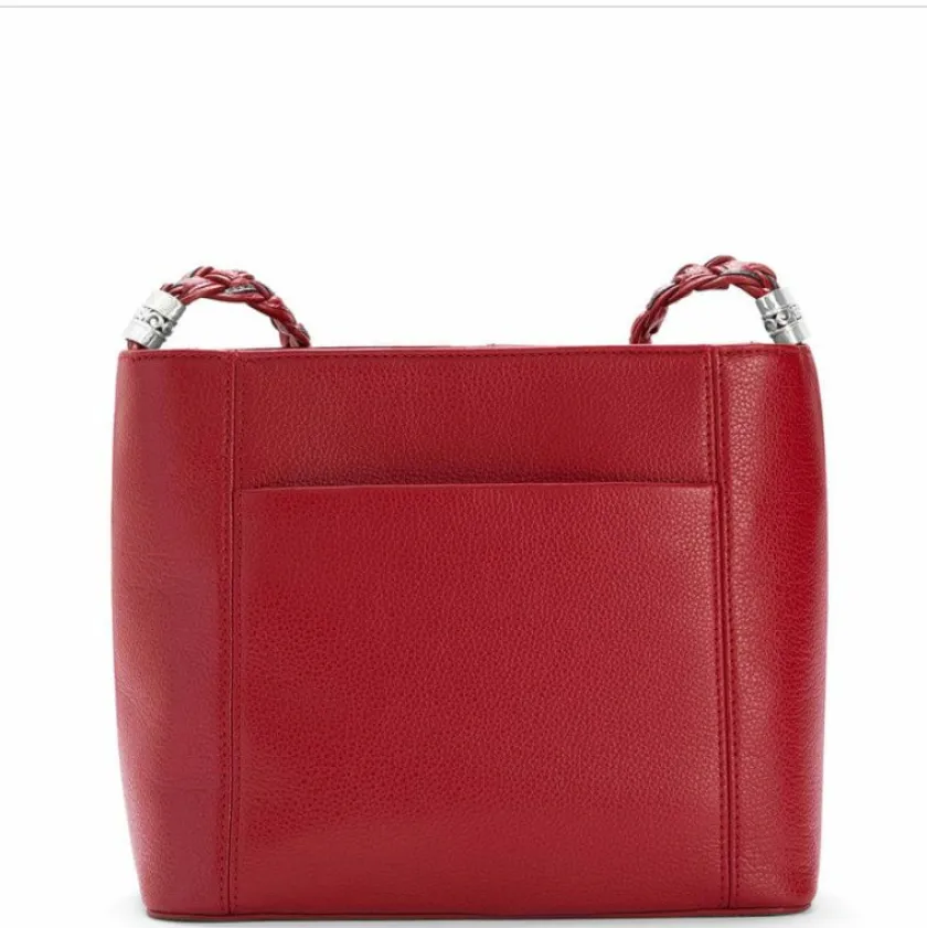 Brighton Beaumont Square Bucket Bag Lipstick-MetallicSilver Sale