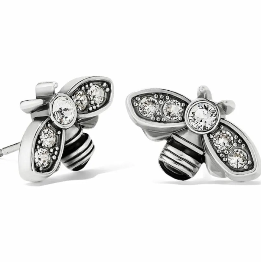 Brighton Bee Beautiful Mini Post Earrings Silver Outlet