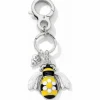Brighton Bee Handbag Fob Silver-Yellow Sale