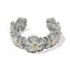 Brighton Bella Garden Cuff Bracelet Silver-Gold Discount