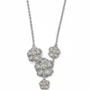 Brighton Bella Garden Necklace Silver-Gold New