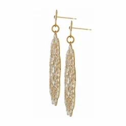 Brighton Bella Lace Post Drop Earrings Gold Outlet