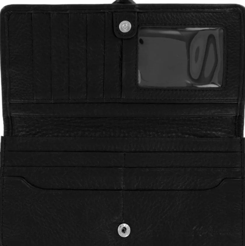 Brighton Bella Luna Large Wallet Chocolate-Black Fashion
