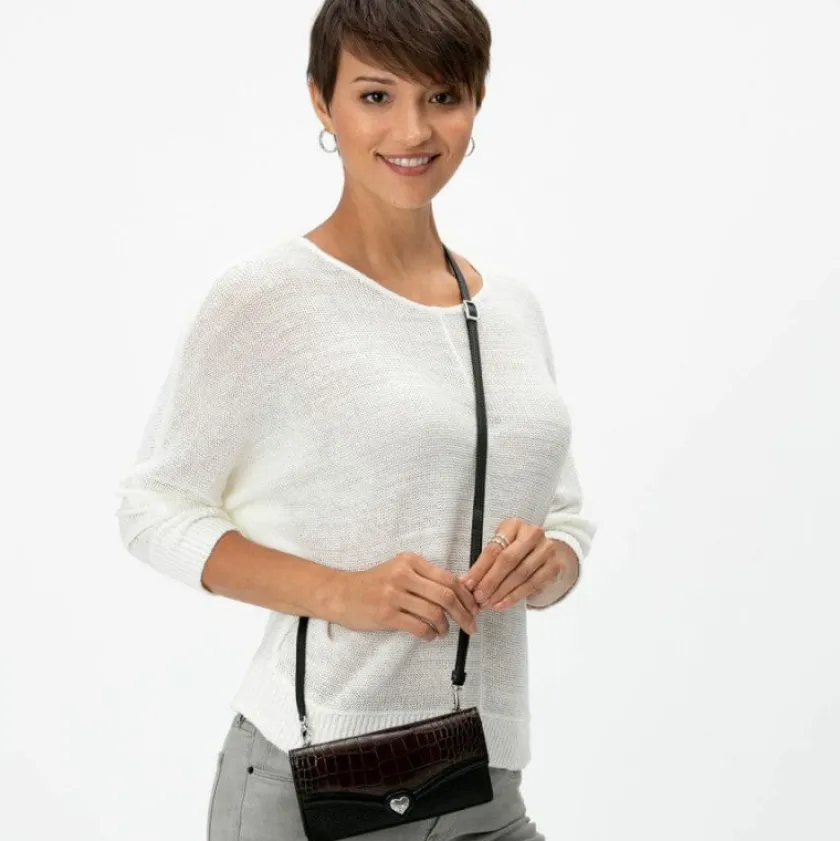 Brighton Bella Luna Large Wallet Chocolate-Black Fashion