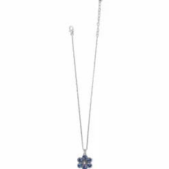 Brighton Bellissima Fiore Blues Reversible Necklace Silver-Blue Discount