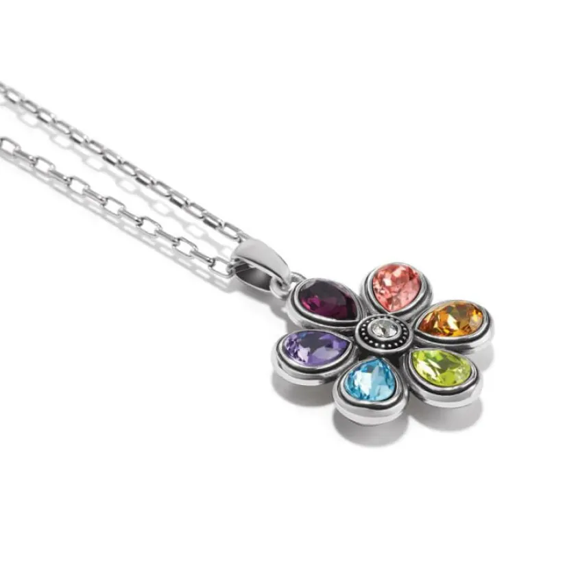 Brighton Bellissima Fiore Reversible Necklace Silver-Multi Outlet