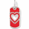 Brighton Beloved Heart Amulet Silver-Red Fashion