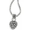 Brighton Bibi Heart Necklace Silver Outlet