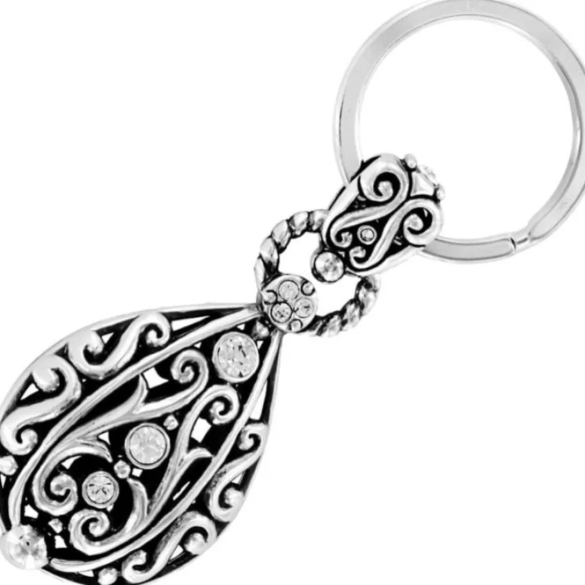 Brighton Bibi Scroll Key Fob Silver Best
