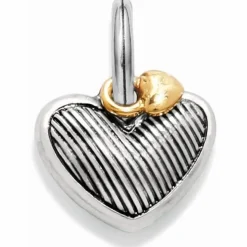 Brighton Big Love Charm Silver-Gold Clearance