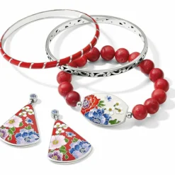 Brighton Blossom Hill Rouge Stretch Bracelet Red-Multi Clearance